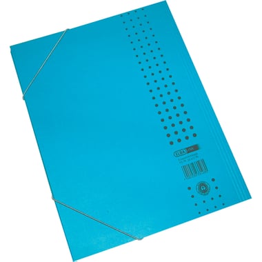 Elba Span Flat File Folder, with Elastic, A4, Blue