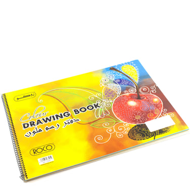Roco Color Sketch Pad, Colour, Perforated, 120 gsm, Assorted Color, B4 (25 X 35.3 cm), 20 Sheets