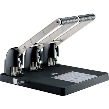 KW-triO 953 Heavy Duty Puncher, 3 Holes, up to 150 Sheets of 80 gsm;170 Sheets of 70 gsm, Black