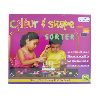 Creatives Colour & Shape Sorter Educational Activity Set, English, 3 Years and Above