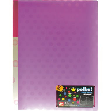 Data Bank Display Book, 40 Pocket, A4, Polypropylene, Assorted Color