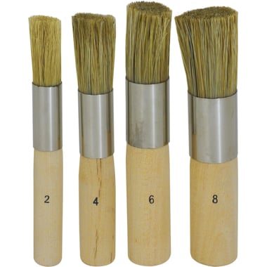 Accessories for Stencil, Brush Bristle, Bristle/Steel/Wood