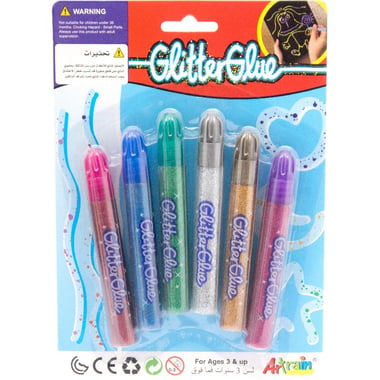 Artrain Glitter Glue (6 Colors), Glitter Art, Assorted Color
