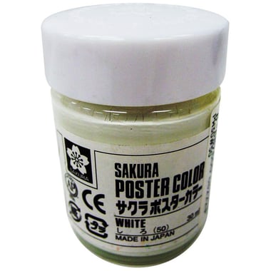Sakura Poster Color, White, 30.00 ml ( 1.06 oz )
