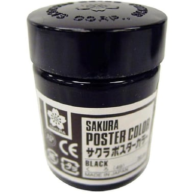 Sakura Poster Color, Black, 30.00 ml ( 1.06 oz )