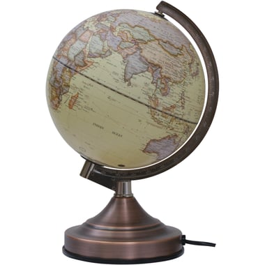 Globe, English, Lighted with 4 Phase Touch Control, 20.00 cm ( 7.87 in ), Antique Cream