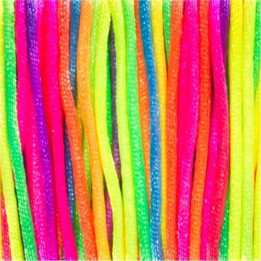 Creativity Street Rainbow Cord, Beads Craft, Assorted Color