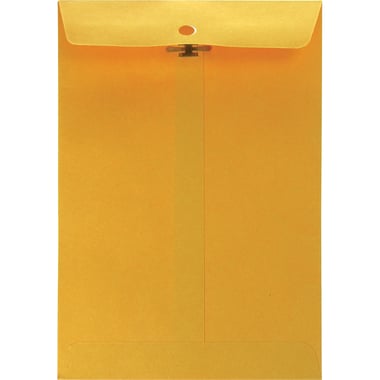 Catalog Envelopes, Kraft Paper, Clasp/Gum, 6.00 in ( 15.24 cm )X 9.00 in ( 22.86 cm ), Brown