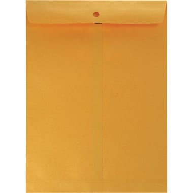 Catalog Envelopes, Kraft Paper, Clasp/Gum, 9.00 in ( 22.86 cm )X 12.00 in ( 30.48 cm ), Brown