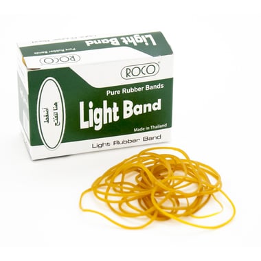 Roco Light Rubber Bands, 50.00 g ( 1.77 oz ), Brown