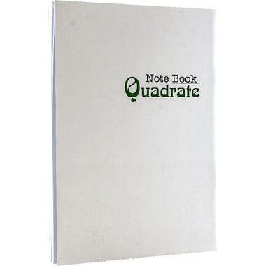 Quadrate Notebook, A5, 200 Pages (100 Sheets), Big Square Ruled, White