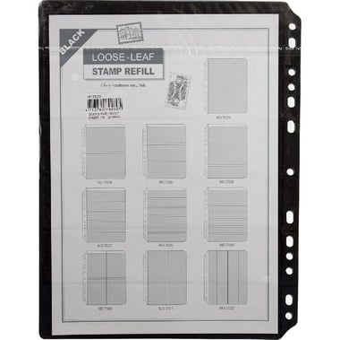 Stamp Album Refill, 6-line, 5 Sheets, Clear