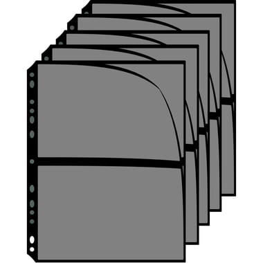 غيار البوم الطوابع، 2 خط، 5‎ ورقات، شفاف