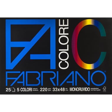 Fabriano F. Colore Art Paper Pad, 220 gsm, 33 X 48 cm, 25 Sheets