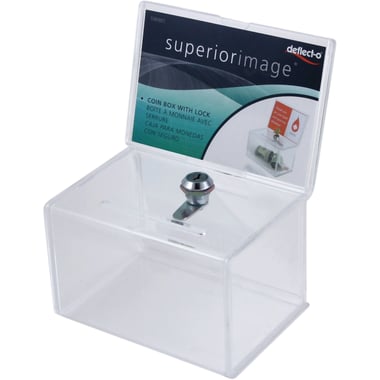 Deflecto SuperiorImage Suggestion Box, Acrylic, Clear