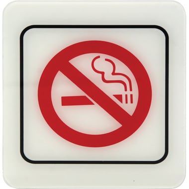 Deflecto Self Adhesive Sign, "No Smoking", Assorted Color