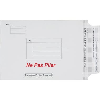 Airmail Envelopes, Paper, Adhesive, 22.25 cm ( 8.76 in )X 14.60 cm ( 5.75 in ), White