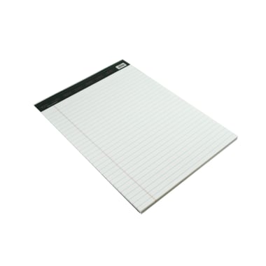 Roco Standard Writing Pad, A4, 80 Pages (40 Sheets), Lined, White