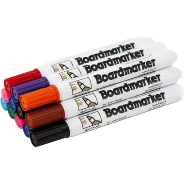 Roco Whiteboard Marker, 1.5 - 3 mm Round Tip, Assorted Color