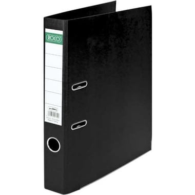 Roco Standard Box File, 5 cm, F4/A4, Black, Polypropylene/Pressboard
