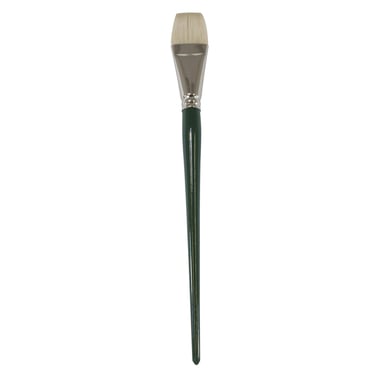 Long Handle Artist Brush, Bristle, Bright, for Oil and Acrylic, No.14,