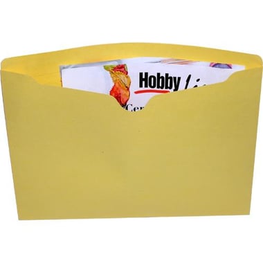 Smead File Pocket, Single Pocket, Letter Size, Manila Paper, Yellow