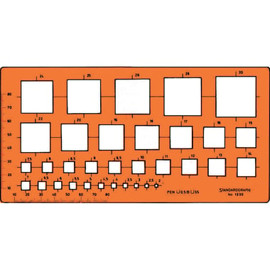 Standardgraph Template, Squares, Beveled,