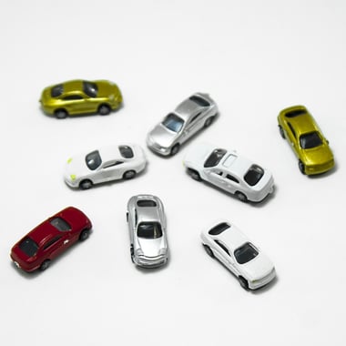 Model Vehicles, Cars, 1:200, 8 Pieces