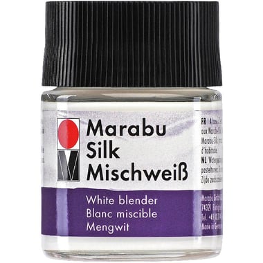 Marabu Silk Colour Mediums, Mixing White, 50.00 ml ( 1.76 oz )