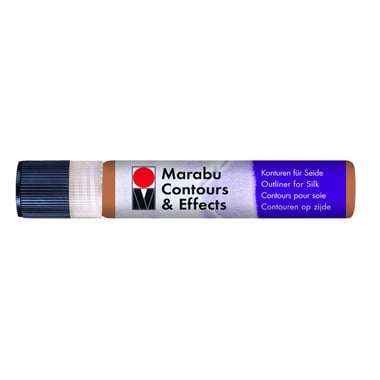 Marabu Contours & Effects Silk Painting Outliners/Effects, Copper, 25.00 ml ( .88 oz ),