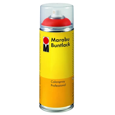 Marabu Buntlack CFC Free Weatherproof Spray Paint, Scarlet Red, 400.00 ml ( 14.08 oz ),