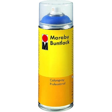 Marabu Buntlack CFC Free Weatherproof Spray Paint, Silver, 400.00 ml ( 14.08 oz ),