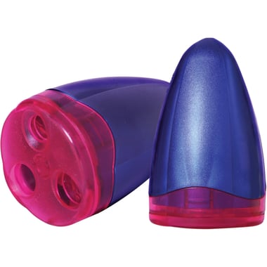 M+R Twist Pocket Sharpener, 3 Holes, Assorted Color