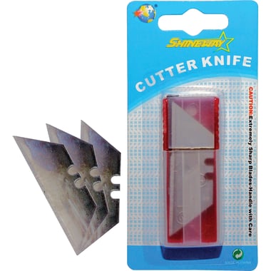 Cutter Blade Refill، معدن، متوافق مع مقبض  شديد التحمل
