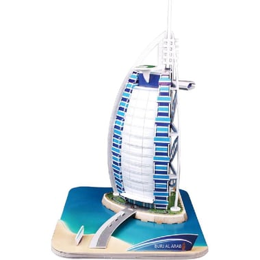 CubicFun Burj Arab 3D Puzzle, 38 Pieces, English, 7 Years and Above