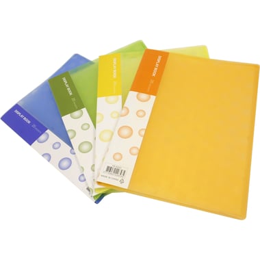 Data Bank Display Book, 20 Pocket, A5, Polypropylene, Assorted Color