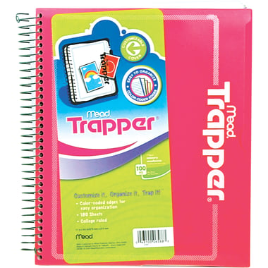 Trapper Keeper Notebook, 8.5" X 11", 360 Pages (180 Sheets), College Ruled