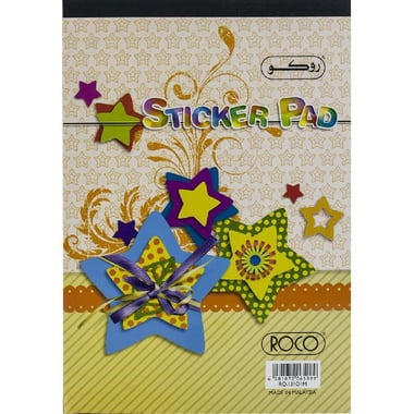 Roco Sticker Pad Art Paper, 23 X 16 cm, Assorted Color