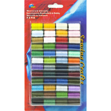 Thread, 48 X 10 y, for Crosstitch and Knitting, Assorted Color