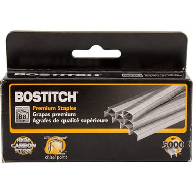 Bostitch PowerCrown Premium Plier Staples, 6 mm Staple Size, Full Strip