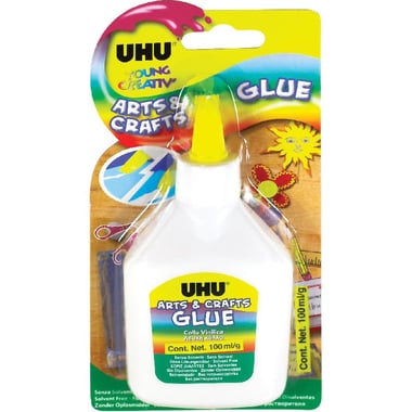 UHU Arts & Craft Multipurpose Glue, 100.00 g ( 3.53 oz ), White
