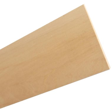 BNM Wooden Sheet, Unpainted, Natural, 101.62 mm ( 4.00 in )X 610.00 mm ( 24.02 in )