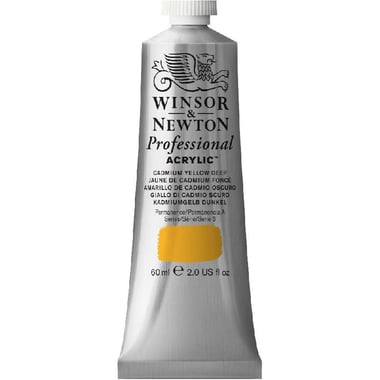 Winsor & Newton Artists' Acrylic Color, Cadmium Yellow Deep, 60.01 ml ( 2.11 oz )