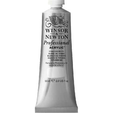 Winsor & Newton Artists' Acrylic Color, Titanium White, 60.00 ml ( 2.11 oz )