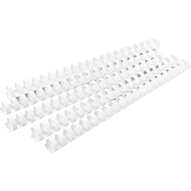Spiral Binding Comb, 19 mm, Plastic, A4, White