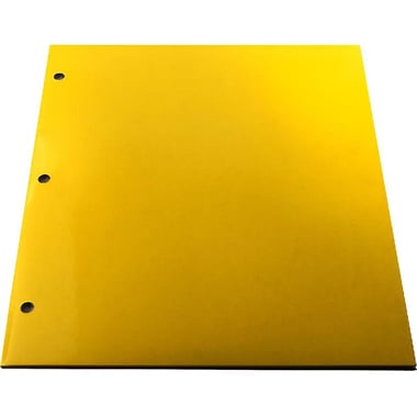 Roaring Spring Portfolio, Laminated, A4, 3 Hole Punched, Butter Yellow