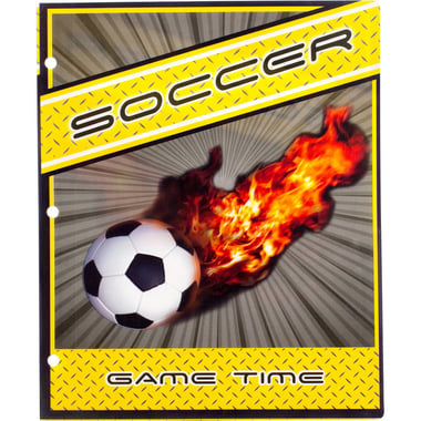 Game Time Soccer Portfolio, 2 Pockets, A4