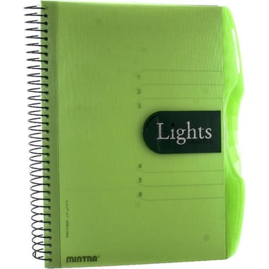 Mintra Lights Notebook, A4, 384 Pages (192 Sheets), 6 Subjects, Single Ruled