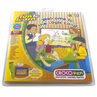 New-Boy Fun to Learn Croco Welcome to The Logic Land 2 eBook Accessory, Arabic/English, 7 Years and Above