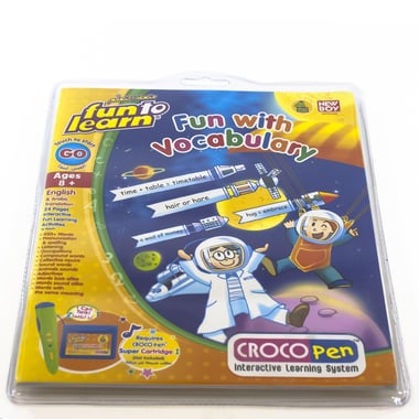 New-Boy Fun to Learn Croco Fun with Vocabulary 3 eBook Accessory, Arabic/English, 8 Years and Above